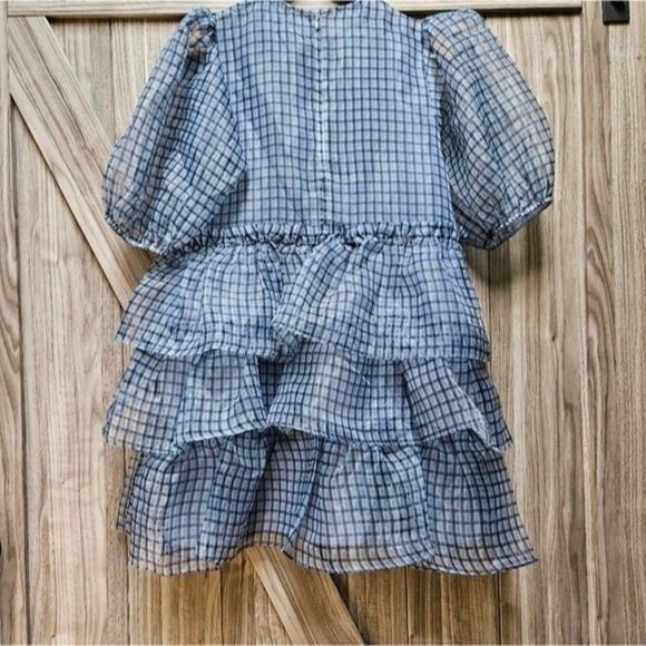 GANNI Organza Boho Mini Dress - Picture 14 of 16